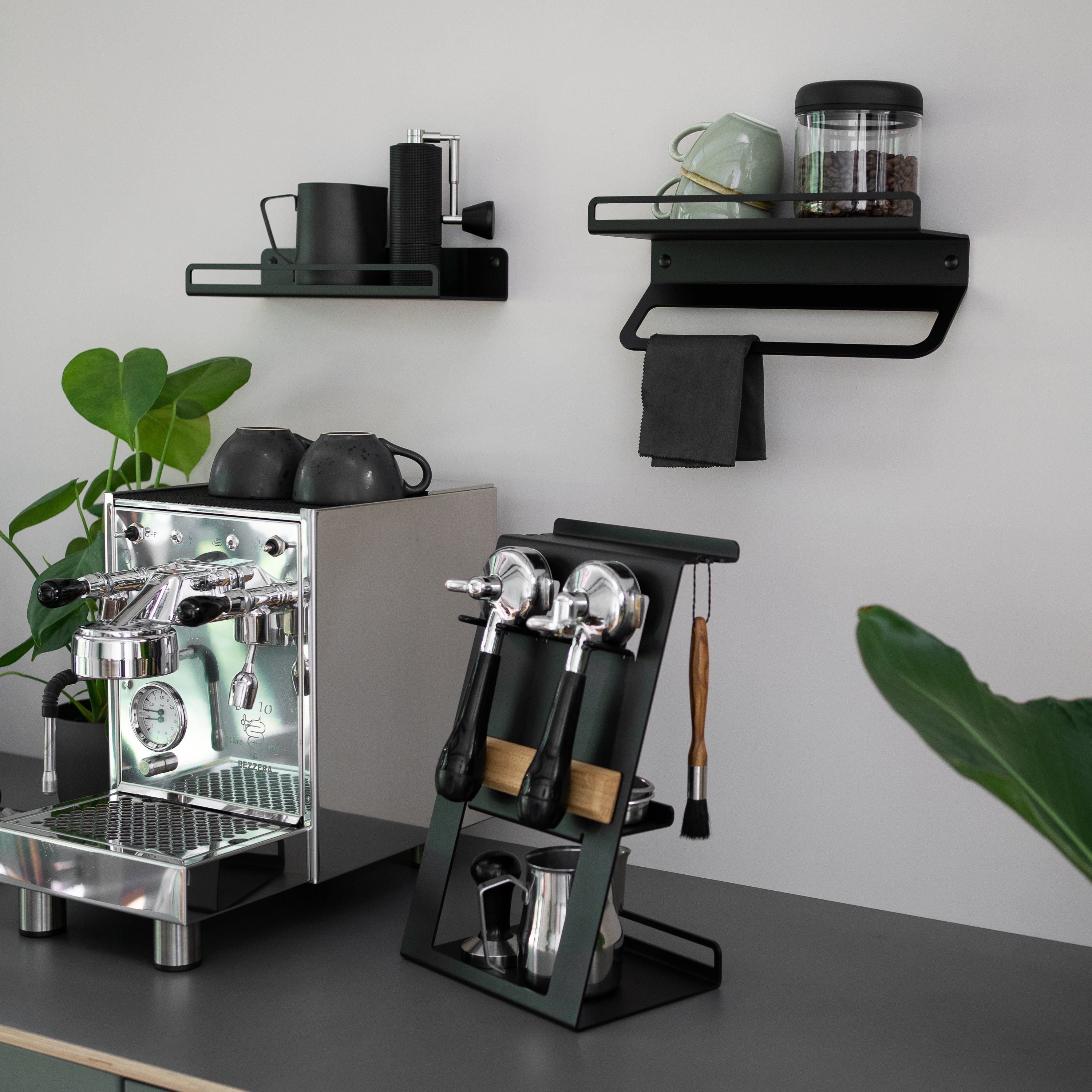 Station mit Siebträgerhalter für Barista Zubehör FLATE®